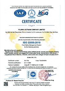 Chứng nhận hệ thống quản lý an toàn thực phẩm ISO 22000:2018