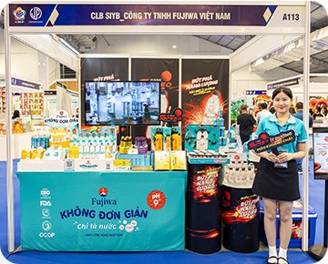 Gian hàng Fujiwa tại hội chợ triển lãm