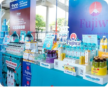 Sản phẩm Fujiwa trưng bày trong hệ thống siêu thị