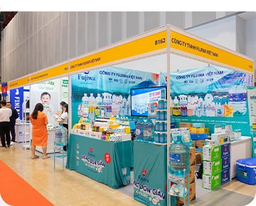 Khu vực giới thiệu sản phẩm Fujiwa tại triển lãm